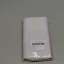 Veki Women's Wallet Double Zipper Pocket Wallets with Wrist Strap, Leather Credit Card Purse for Women Men (White)