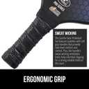 Gorilla Gear USAPA Approved Pickleball Starter Set, Fiberglass Paddles with Bag and Balls, Indoor Outdoor Court Use, Comfortable Racket Grip, Oversized Sweet Spot Pickle Ball Paddle for Men, Women (Blue)