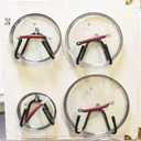 Pmsanzay Cabinet Door Pan Lid Organizer, Set of 4, Wall Mount Pot Lid Rack - No Scratch