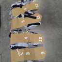 pinkblume 1st Birthday Burlap Photo Banner Garland Handmade Felt from Newborn to 12 Months with Dusty Blue Gray Ribbon for Baby Boy Girl Monthly Milestones First Birthday Party Decoration Supplies