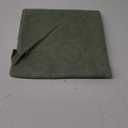 OWENIE Furman Sage Green Sheer Curtains 45 Inch Length 2 Panels Set for Living Room Bedroom Bathroom Window, Airy Jacquard Clip Short Curtains for Small Window, Each 42Wx45L inch