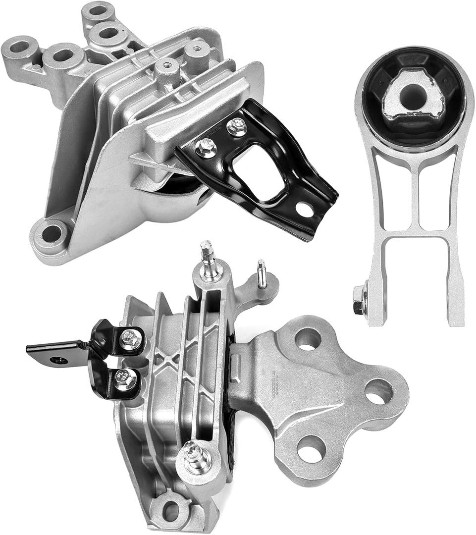 Engine Motor & Transmission Mount Set Replacement for 2017-2021 Chrysler Pacifica Voyager 3.6L V6 68224746AD, 68224742AD, 68485537AA