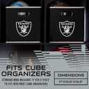 Franklin Sports NFL Storage Bins - Collapsible Cube Container + Basket - NFL Office, Bedroom + Living Room - 11"x11"