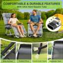 Suteck Zero Gravity Chair, Reclining Camping Lounge Chair w/Removable Cushion, Upgraded Lock and Cup Holder, Reclining Patio Chairs Folding Recliner for Indoor and Outdoor