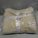 CYMULA Super Soft Twin Size Beige Knit Throw Blanket - Lightweight Plush Fuzzy Fluffy Warm Cozy Blankets and Throws for Sofa Bed All Season Use, 60x80 inches