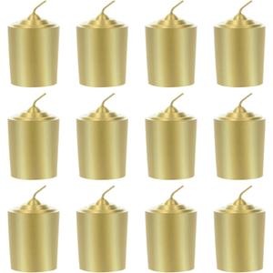 SRG Gold Unscented 15 Hours Votive Candles Pack of 12