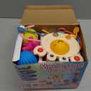 Yummy Baby Products Montessori Sensory Toy for Babies, Silicone Pull String Teething Toy, Perfect for Entertaining Baby While Developing Motor and Sensory Skills (Crab)