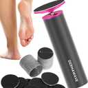 DERMAWAVE Electric Callus Remover for Feet with 60 Sandpaper Discs, Adjustable Speed Professional Foot File Electric Heel Grinder Sander Pedicure Tool for Men & Women