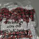 Nuenen 50 Pcs Mini Christmas Bottle Cover Set Tiny Santa Hat Scarf Capelet Flute Topper Decoration Xmas Doll DIY Craft