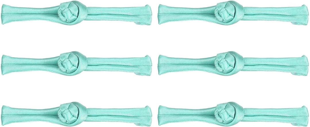 MECCANIXITY 6 Pairs Chinese Knots Frog Buttons Closure Mint Green Sewing Buttons Fasteners for DIY Sewing Coats Cloak Sweater Bridal Costume Outfit, 3.54x0.47 Inch