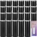 24 Pack 20 Oz Straight Skinny Tumblers,Individually Gift Boxed Stainless Steel Slim Skinny Tumbler Set Bulk, 20 Oz Insulated Slim Thin Travel Tumbler Cup for Diy, Black