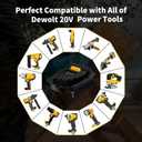 for Makita 18V Battery Adapter, Adaptor Convert for Makita 18V LXT Battery to for Dewalt 20V Power Tools (Bare Converter)