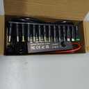 Universal Power Supply 3V~24V 3A 72W Adjustable Variable 3V 5V 9V 12V 18V 20V 24V AC/DC Adapter Charger, 100V-240V AC to DC Converter with 14 Tips, Polarity Converter and 4-Way Power Splitter Cable