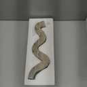 Bloomingville Marble Wave Double Taper Candle Holder, Beige, 14.5"L x 2"W x 4"H