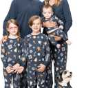 PajamaGram womens Christmas Pajamas for Family (Blue)