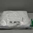 Chyhomenyc White Curtains 84 Inch Length 2 Panels Set, Faux Linen Textured Semi Light Filtering Soft Airy Farmhouse Window Curtain Drapes for Living Room Bedroom, 50Wx84L