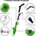 3-in-1 Electric Weed Burner Wand - 1500W Garden Weed Eater - Heat Gun with Adjustable Temperature, Nozzle Replacements for Flame Weeding, Roofing, and Ice Melting Eco-Friendly, Safe, High Power