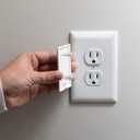 Qdos Safety StayPut Double Outlet Plug Cover - One Plug Covers Both Outlets! Secure Fit and Beveled Edges Prevent Small Fingers from Removing Unlike Other Products| Fits All Outlets | 12 Pack | White