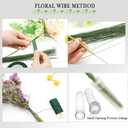 Floral Arrangement Kit,17 Pieces Flower Tools Include Floral Wire Cutter Scissor Floral Tape 22 Gauge Paddle Wire 26 Gauge Stem Wire Pearl Corsage Pin Bouquet Wrap Florist (shears)