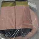 xuperbonus Small Ottoman with Storage,Folding Round Ottoman with Gold Trim,Velvet Storage Stool,Foot Stool with Soft Padded,Foot Rest for Living Room13x13x12.4 (Pink, 1pcs)