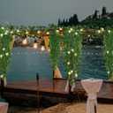 RECUTMS Ivy Fake Vines for Room Decor 12 Pack 86 FT Artificial Plant with 100 LED String Light Bedroom Aesthetic Hanging Greenery Garlands Backdrop Leaves for Wall Wedding Party Home Garden Decor