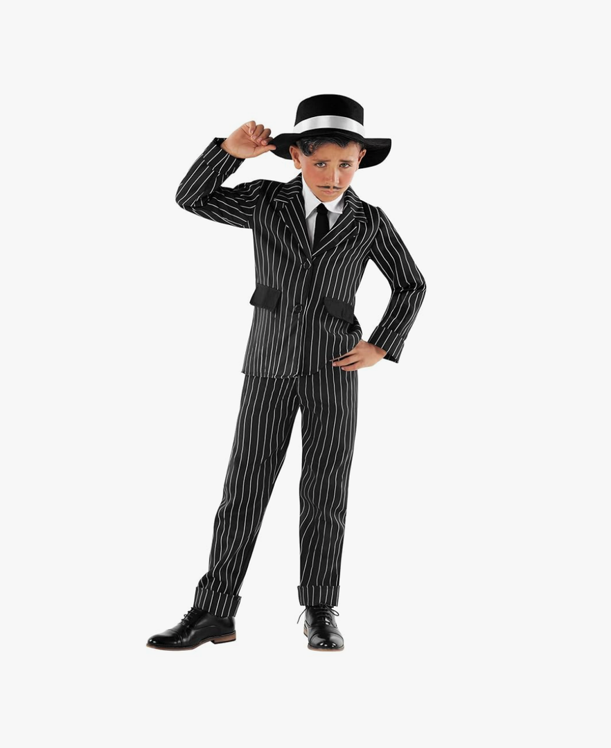 fun shack, Boys Gangster Costume, Gangster Costume Kids, Boys 1920s Costumes, Halloween Costumes for Kids Size L