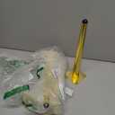 Seimneire 4pcs 10 Inch Furniture Legs, Straight Conical Metal Legs Luxury Gold Mid-Century Style Furniture Feet for Sofa Cabinet Table Chair Cupboard Couch Ottoman Home DIY Projects