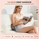 Beyn New 16-Head Massage Gun Set - 16 Gray Heads Included, 30 Speed Levels, Deep Tissue Massage for Back/Leg/Foot Muscle Relaxation, Portable Design