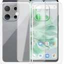 Phone Case for Umidigi G9C (6.75"), with 2 x Tempered Glass Screen Protector, with 2 x Ultra-Thin Clear Soft TPU Bumper Anti-Scratch Shock-Proof Case for Umidigi G9C - Clear+Clear