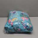 beeweed Toddler Nap Mat, Rollup Design Kid Sleeping Mat with Removable Pillow & Minky Blanket, Toddler Sleeping Bag for Daycare Preschool Travel Camping (Mermaid)