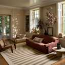 Loloi Leanne Ford Craven Oatmeal/Bark 5'-0" x 7'-6" Area Rug