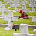 Christmas Grave Decorations for Cemetery Cardinal Memorial Gift Markers Metal Cardinal Garden Decor Grave Site Decor Cemetery Decorations Memorial Plaques Outdoors (Grandpa)