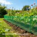Garden Fence Temporary Fence, 4'x100' with 50 Zip Ties, Plastic Fencing Safety Fence Snow Fence, Construction Fencing for Yard, Deer, Pet, Rabbits, Chicken, Dogs, Animal Barrier, Green