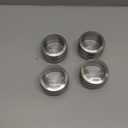 Stainless Steel Seasoning Jar Set 4Pcs Magnetic Kitchen Spice Containers Salt Pepper Shakers with Transparent Lid for Easy Viewing