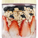 Overnight Oats Containers with Lids, 16oz Glass Jars with Lids 3 pcs, Milk White, Wide Mouth Mason jars for Salad, Yogurt, Snacks, Meal Prep