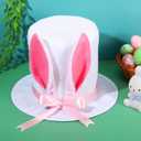 Glitopper Bunny Ear Top Hat Bunny Ears Rabbit Hat for Women Cute Rabbit for Carnival Easter Halloween Party Cosplay Accessory