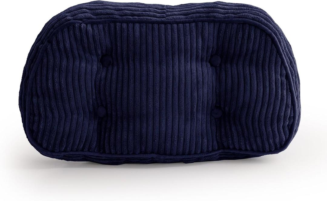 HIGOGOGO Lumbar Support Pillow for Recliner Chair/Accent Chair/Couch/Office Chair, Tufted Corduroy Back Support Cushion for Elderly, Recliner Cushions for Back Rest