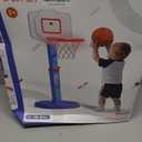 HYES Toddler Basketball Hoop with Electronic Scoreboard/LED Rim/3 Balls, Adjustable Height Indoor Mini Basketball Hoop for Kids 1-3, Outdoor Poolside Sport Toy, Birthday for Boys Girls