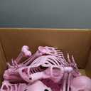 Tellingyou 3 Pcs 5.4ft Halloween Skeleton Decor Giant with 3 ft Big Spider and Pumpkin Face Candy Tote Bag, Full Size Pink Skeleton with Movable Joints for Pink Halloween Decoration Haunted House Prop