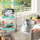 Electric Heated Lunch Box for Adults, EDCERATY Rechargeable 60W Self-Heating Food Warmer with 1L Stainless Steel Container, Fork, Spoon and Insulated Carry Bag for Work Men Car Truck(Grey+Green) (1Pack)