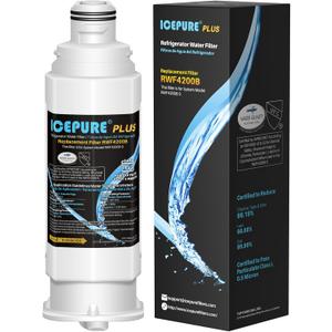 ICEPURE PLUS NSF53 DA97-17376B Replacement for HAF-QIN/EXP, HAF-QIN, DA97-08006C, RF23M8070SG, RF23M8070SR, RF23M8090SG, RF23M8090SR, AQF-DA97-17376B Refrigerator Water Filter, 1PACK