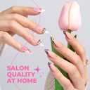 UNA GELLA Almond Nail Tips 360Pcs, 15 Sizes No Filing Needed Soft Gel Medium Almond Nail Tips Clear Full Cover, Pre-Etched Fake Nails, Soak Off Acrylic Extensions for DIY Manicure