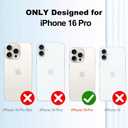 Fiyart Designed for iPhone 16 Pro Case,Compatible with MagSafe Plating Removable Lens Cover Clear Magnetic Shockproof Phone Bumper for Women Girls 6.3"-Hot Pink