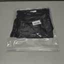 Womens Puff Long Sleeve Tunic Tops Pleated Scoop Neck Shirts Slim Fitted Elastic Business Casual Blouses (Black, M)