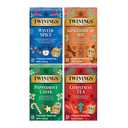 Twinings Holiday Variety Pack Tea Bags, Christmas Tea, Winter Spice, Gingerbread Joy, Peppermint Cheer, 20 Count (Pack of 4), Enjoy Hot or Iced, 80 Teabags