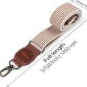 Londo Cotton Replacement Shoulder Crossbody Bag Strap - Durable, Stylish & Protective for Luggage and Suitcases (One Size, Light Brown)