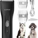 Grimgrow Dog Grooming Kit Clipper for Thick Coat Low Noise Cordless Cat Hair Trimmer Rechargeable Shaver Pet Grooming Tools for Small and Large Animals