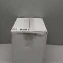 U-QE 100 Count 9 Inch Ivory Plastic Plates for Party - Scalloped Disposable Dinner Plates - Premium Hard Fancy Disposable Heavy Duty Party Supplies for Birthdays, Celebrations, Weddings and Events