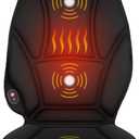 COMFIER Vibration Back Massager with Heat, Heated Massage Chair Pad, Massage Seat Cushion, Chair Massager pad, seat Warmer 5 Vibrating Modes & 2 Heat Levels, Ideal Gifts for Men Women