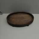 Wooden Decorative Tray-1611.8in Wood Beaded Coffee Table Decor Tray, Rustic Farmhouse Decor Tray for Living Room, Bathroom, Kitchen Dining Table, Serving Tray Home Decor